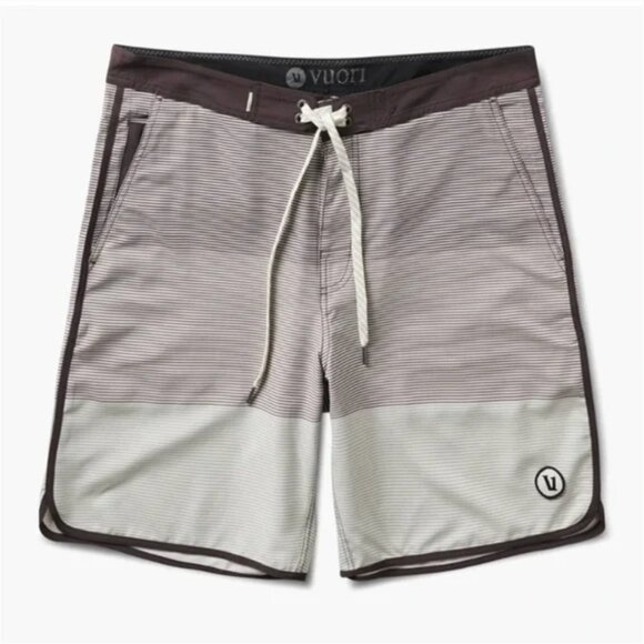 Vuori Mens Cruise Boardshort Smoke Wave Striped 33 - Picture 7 of 16